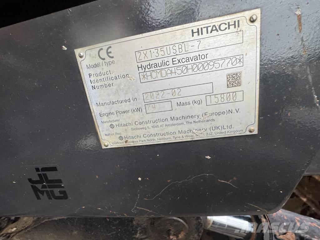 Hitachi ZX 135 US-7 Koparki gąsienicowe