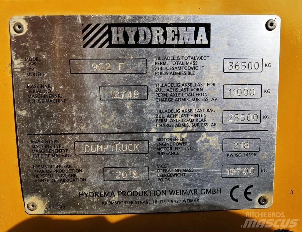 Hydrema 922 F Wozidła kolebkowe