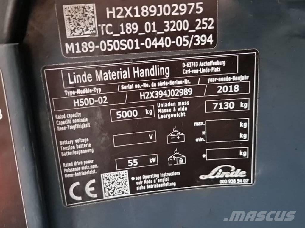 Linde H50D-02 Wózki Diesla