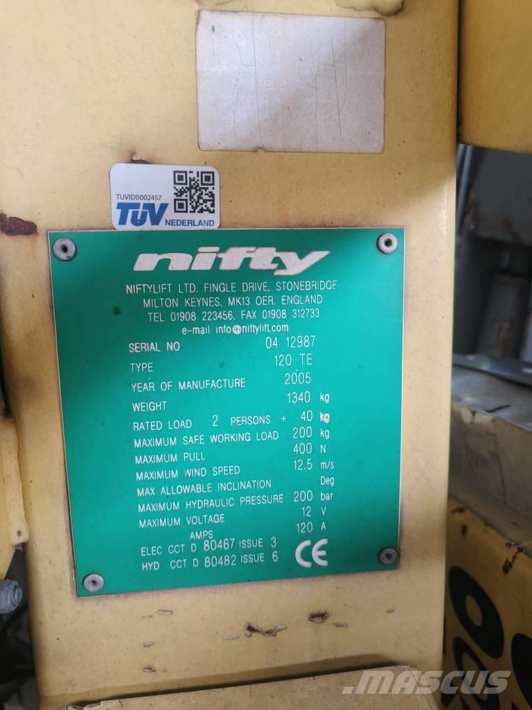 Niftylift 120 TE Podnośniki na przyczepach