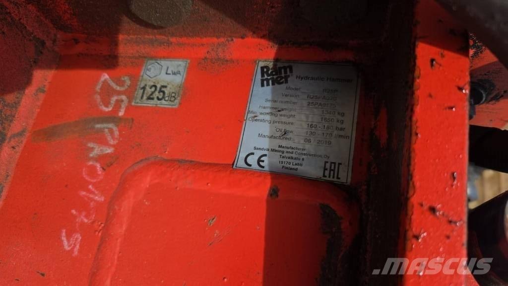 Rammer R25P Młoty hydrauliczne