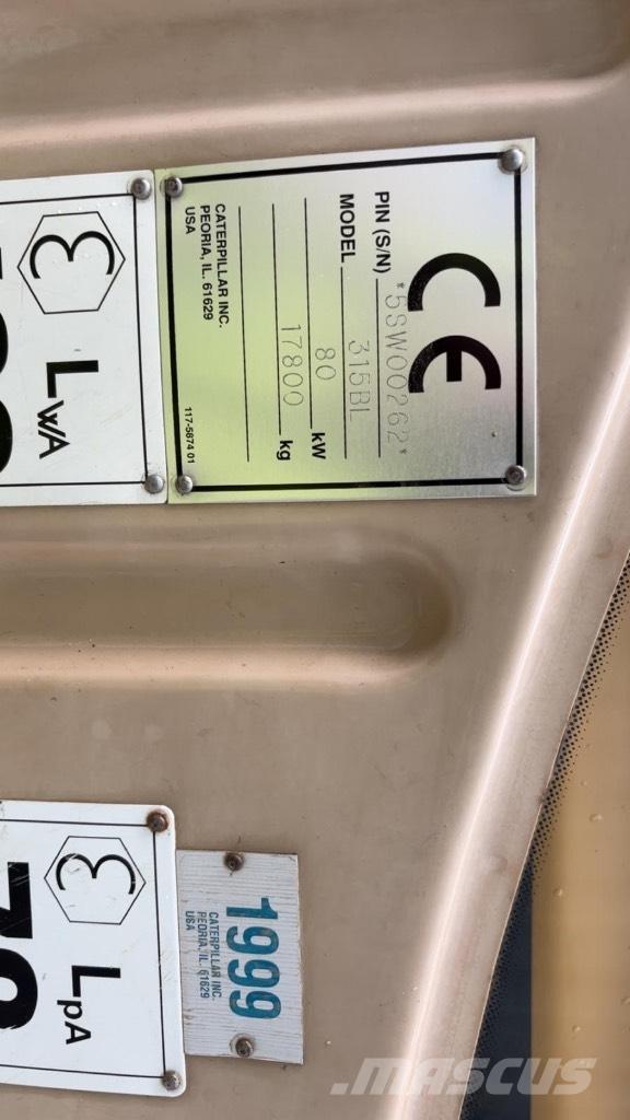 CAT 315 B L Koparki gąsienicowe
