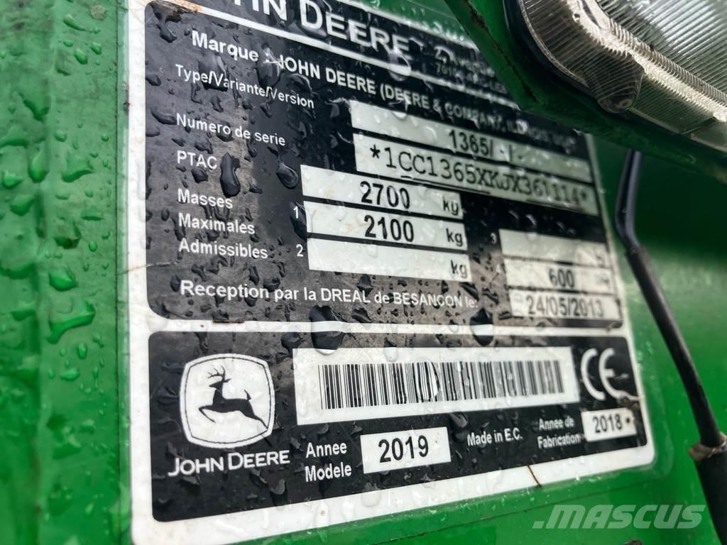 John Deere 1365 Kosiarki ciągnikowe i ciągnione
