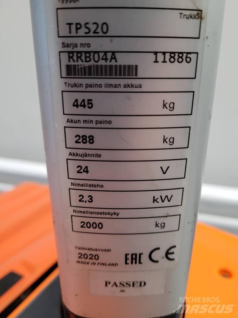 Rocla TPS20 Wózki widłowe unoszące z platformą dla operatora
