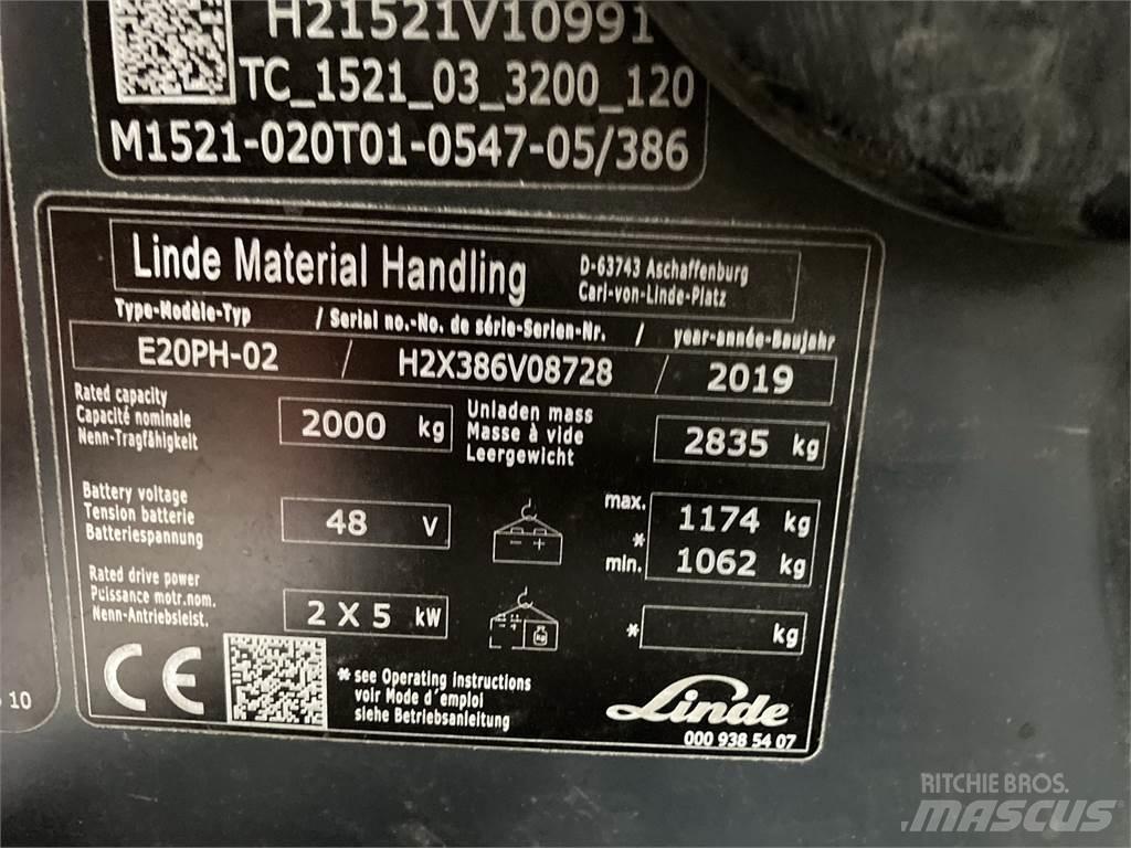 Linde E20PH Wózki elektryczne