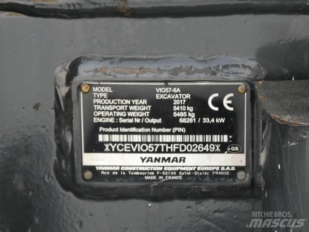 Yanmar Vio 57-6A Minikoparki