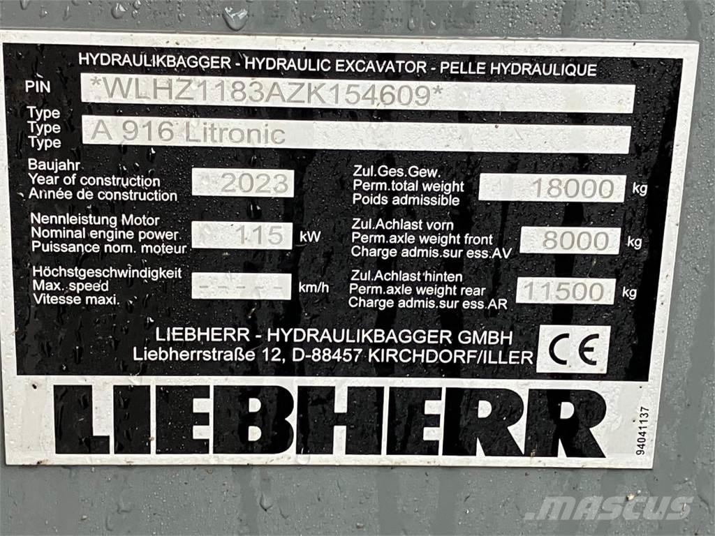 Liebherr A916 Koparki kołowe