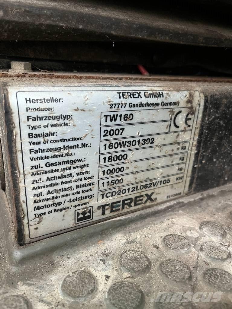 Terex TW 160 Koparki kołowe