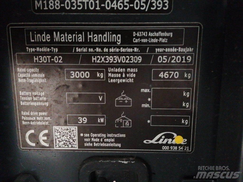 Linde H30T-02 Wózki LPG