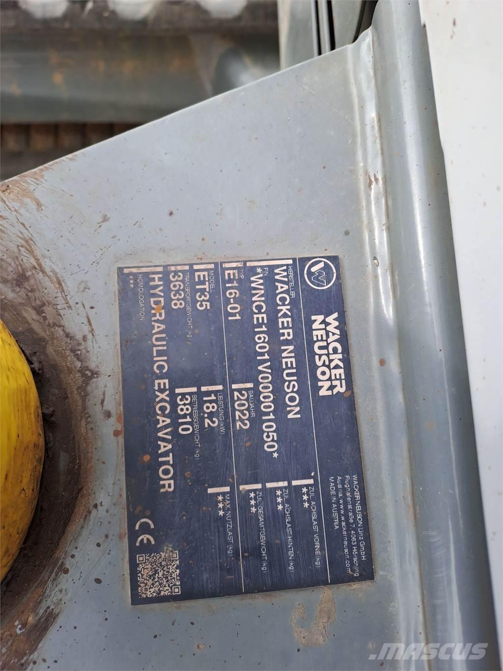 Wacker Neuson ET35 Koparki gąsienicowe