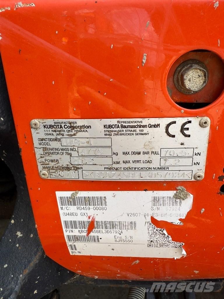 Kubota U 48 Minikoparki