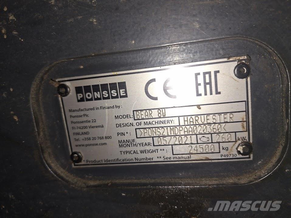 Ponsse Bear 8W Harwestery