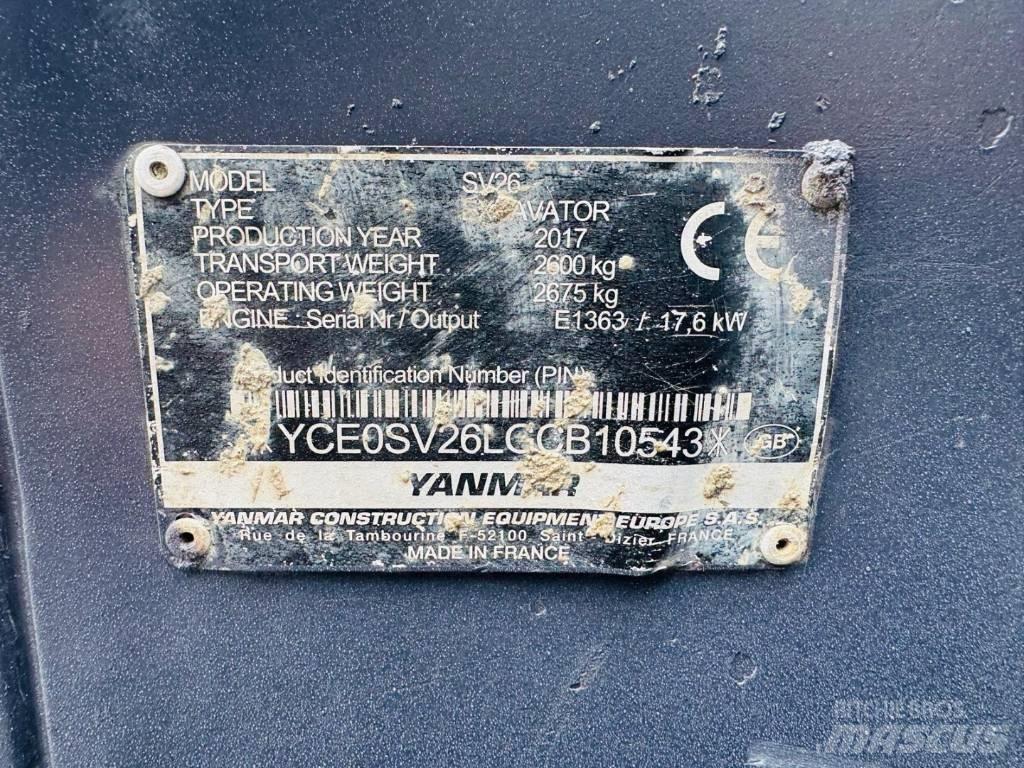 Yanmar SV 26 Minikoparki