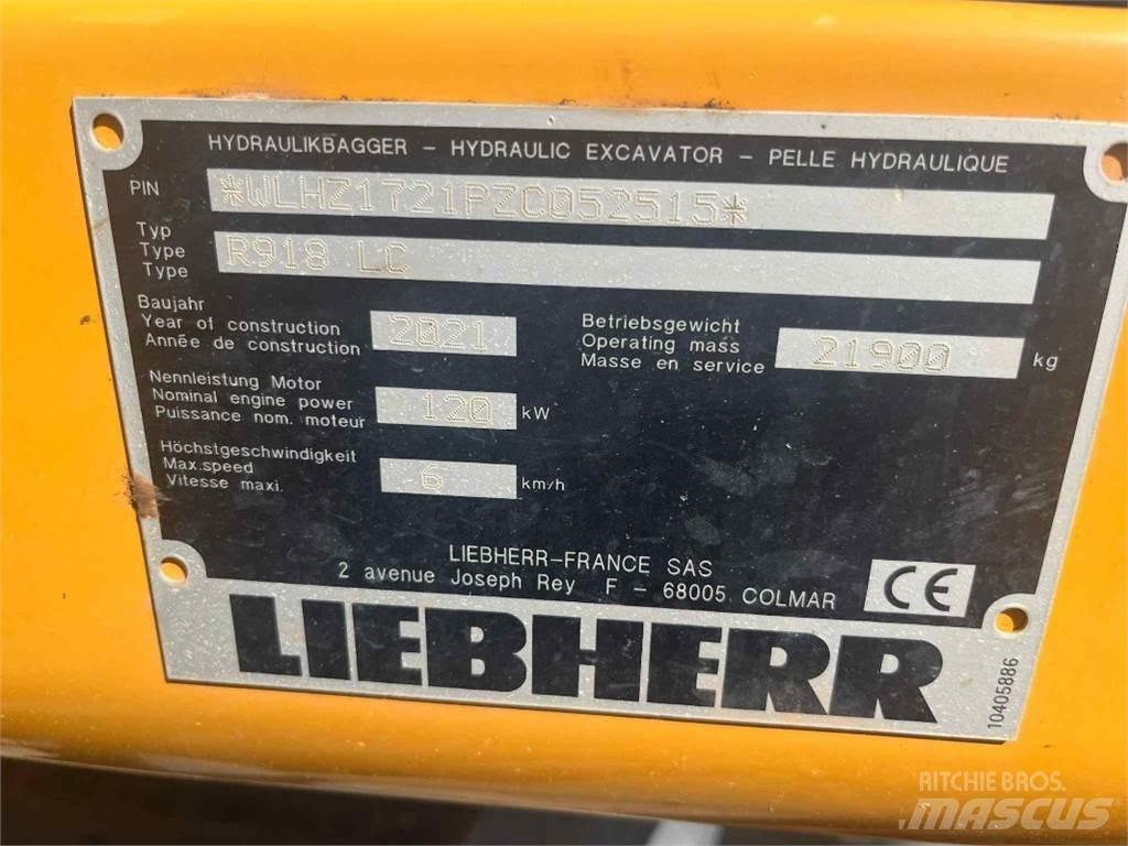 Liebherr R918 Koparki gąsienicowe