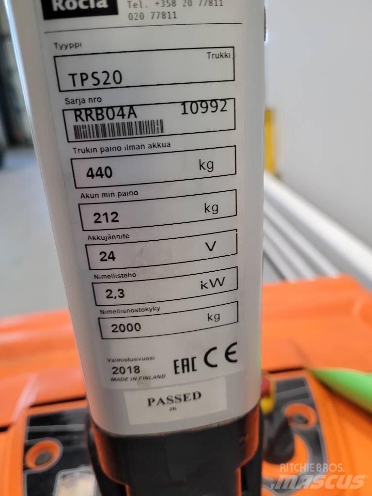 Rocla TPS20 Wózki widłowe unoszące z platformą dla operatora