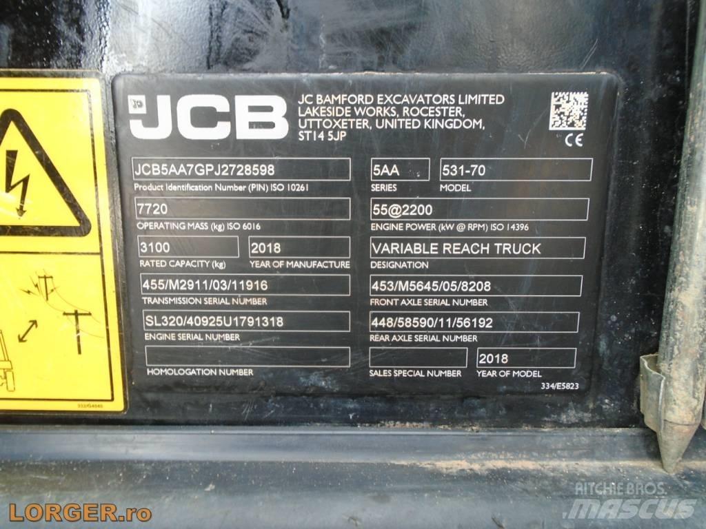 JCB 531-70 Ładowarki rolnicze