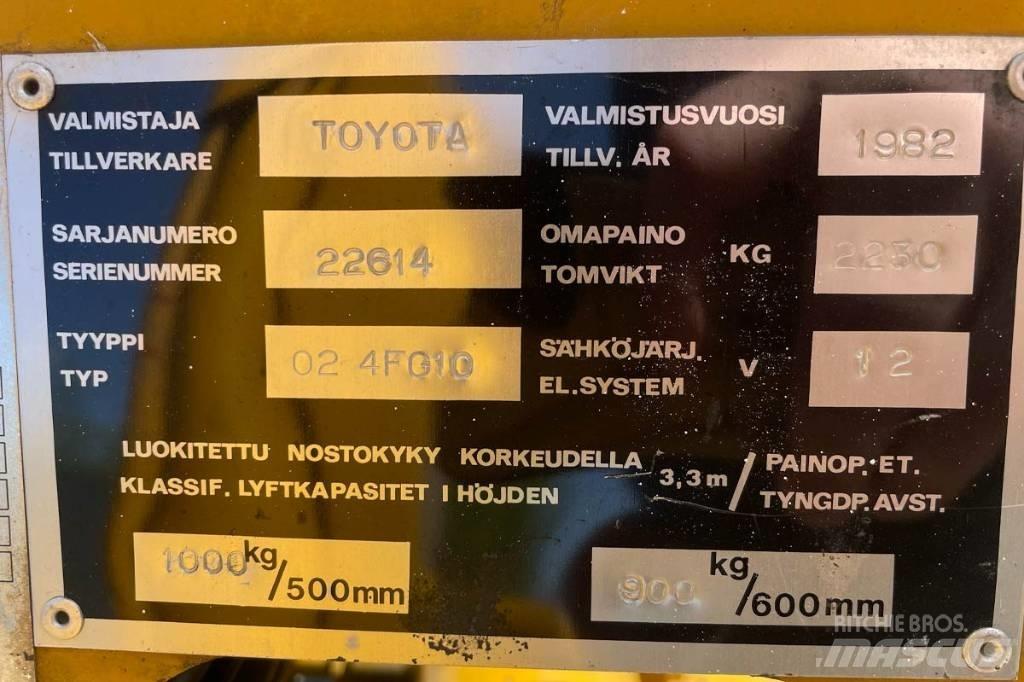 Toyota 02-4FG10 Wózki LPG
