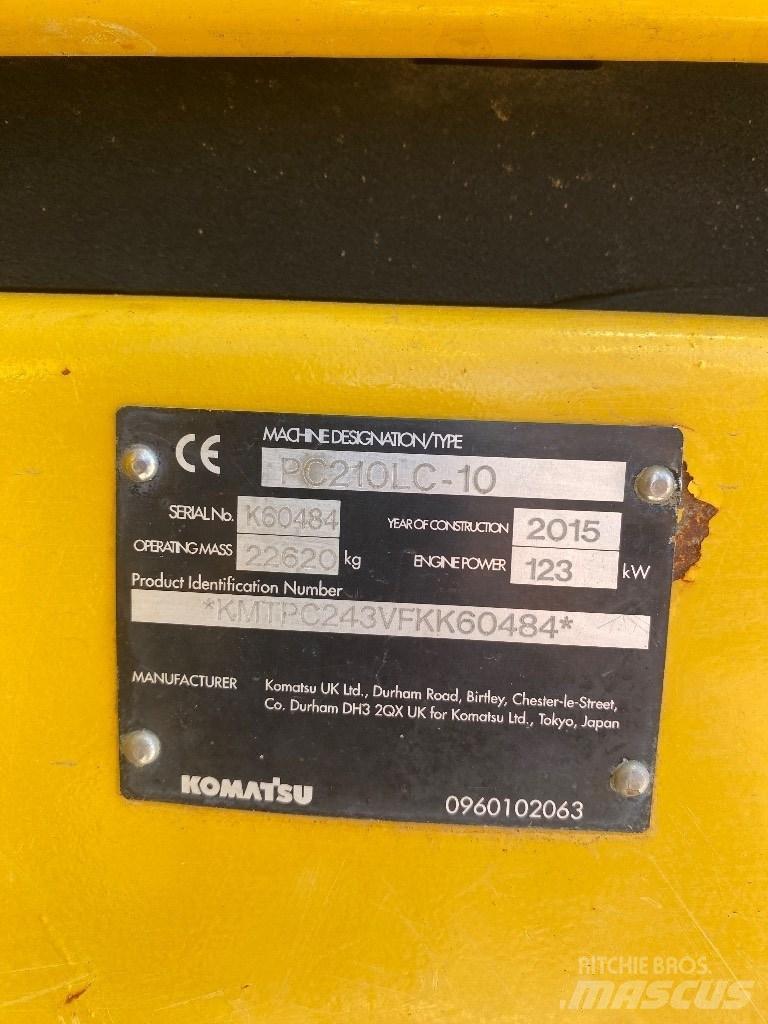 Komatsu PC 210 LC-10 Koparki gąsienicowe