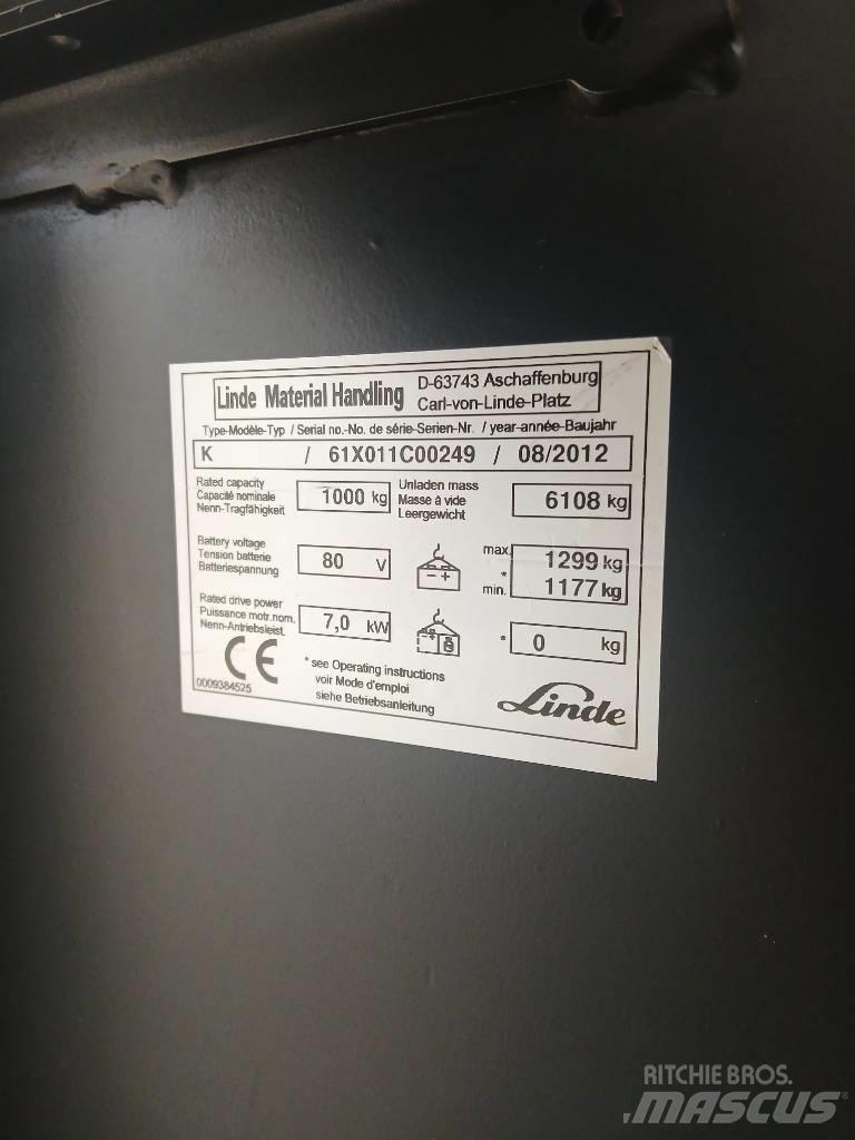 Linde K 10 Wózki kompletacyjne wysoko unoszące