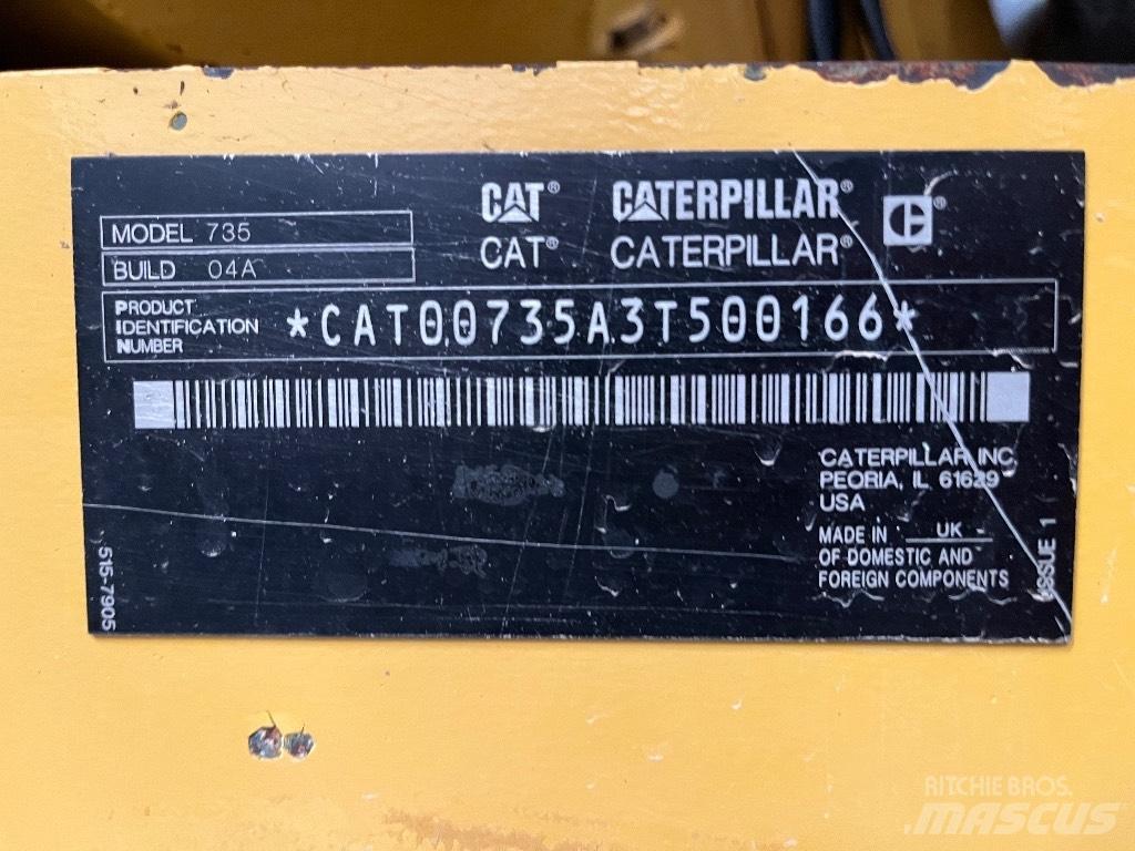 CAT 735 Wozidła przegubowe