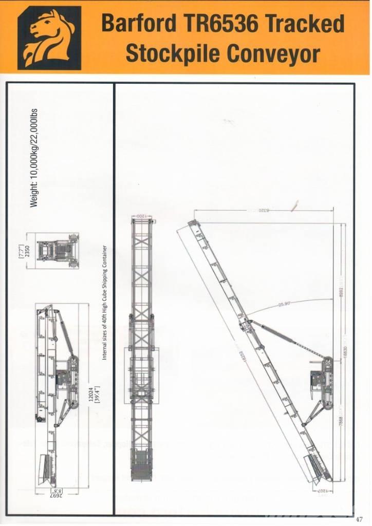 Barford TR6536 Przenośniki taśmowe