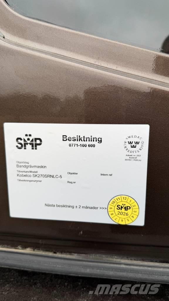 Kobelco SK 270 LC Koparki gąsienicowe