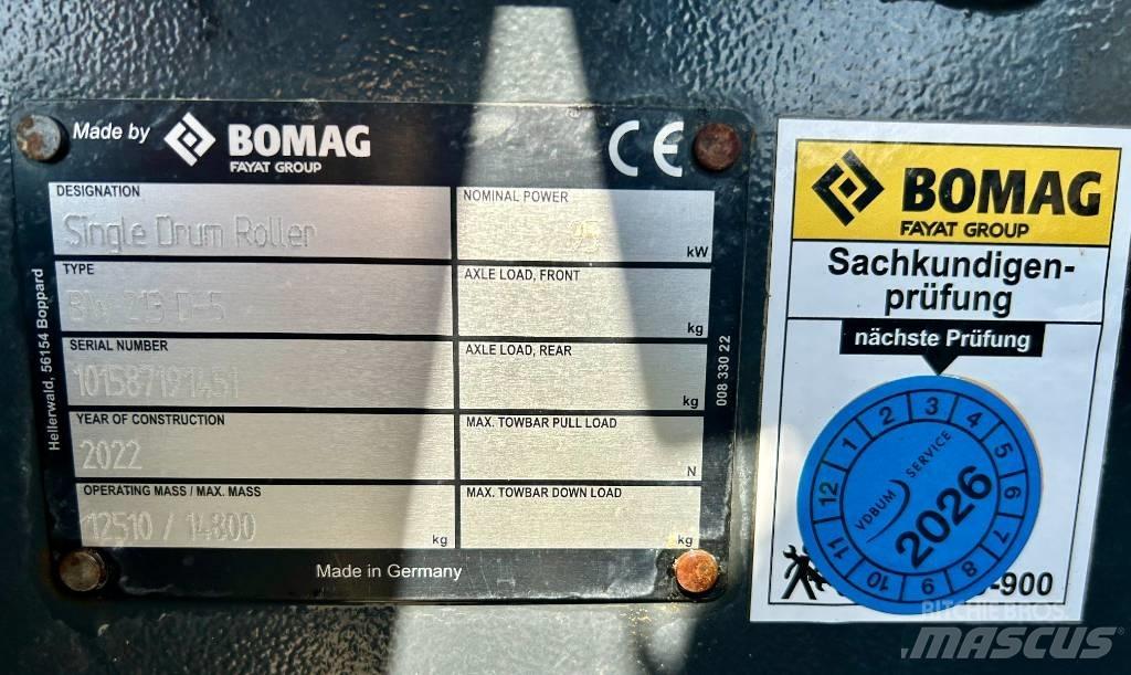 Bomag BW 213 D-5 Walce inne