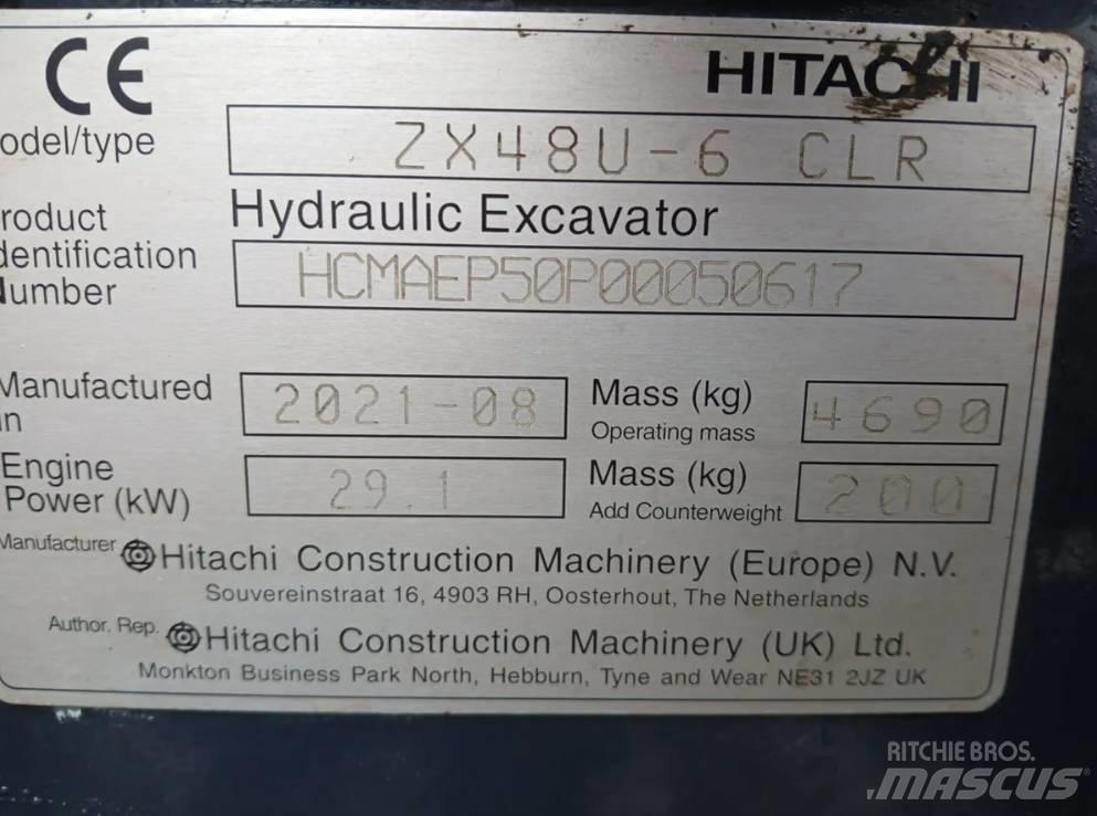 Hitachi ZX 48 U Minikoparki