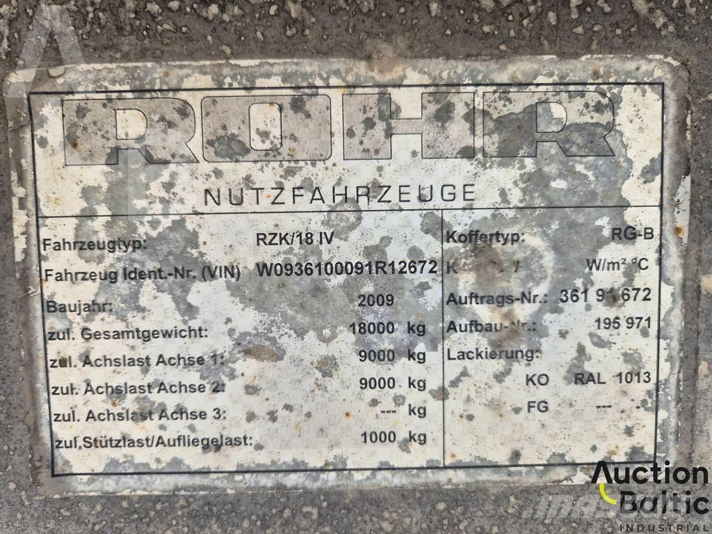Rohr RZK 18 IV Naczepy firanki