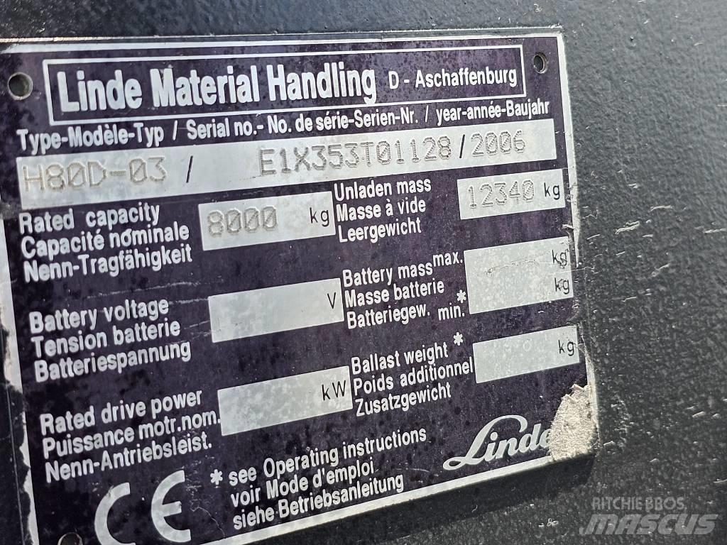 Linde H80D-03 Wózki Diesla