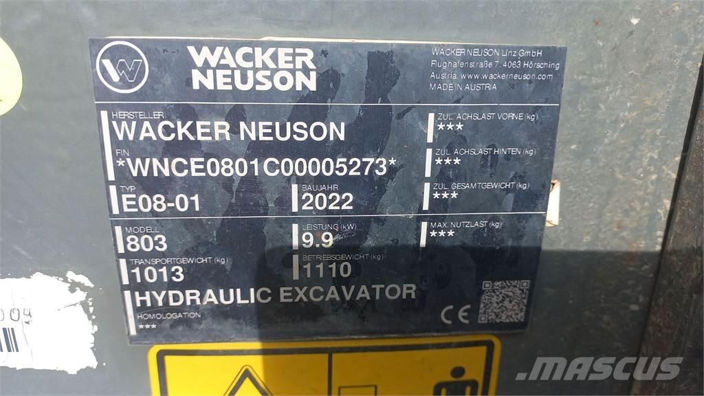 Wacker Neuson 803 Koparki gąsienicowe