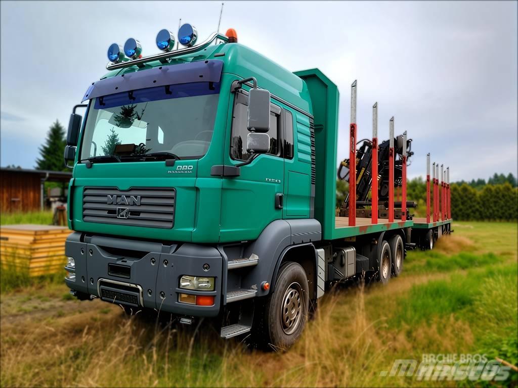 MAN TGA 33.430 Samochody do przewozu drewna