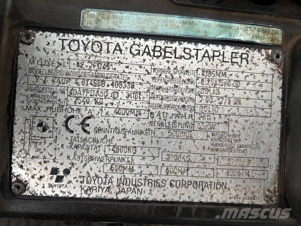 Toyota 7 FD 45 Wózki Diesla