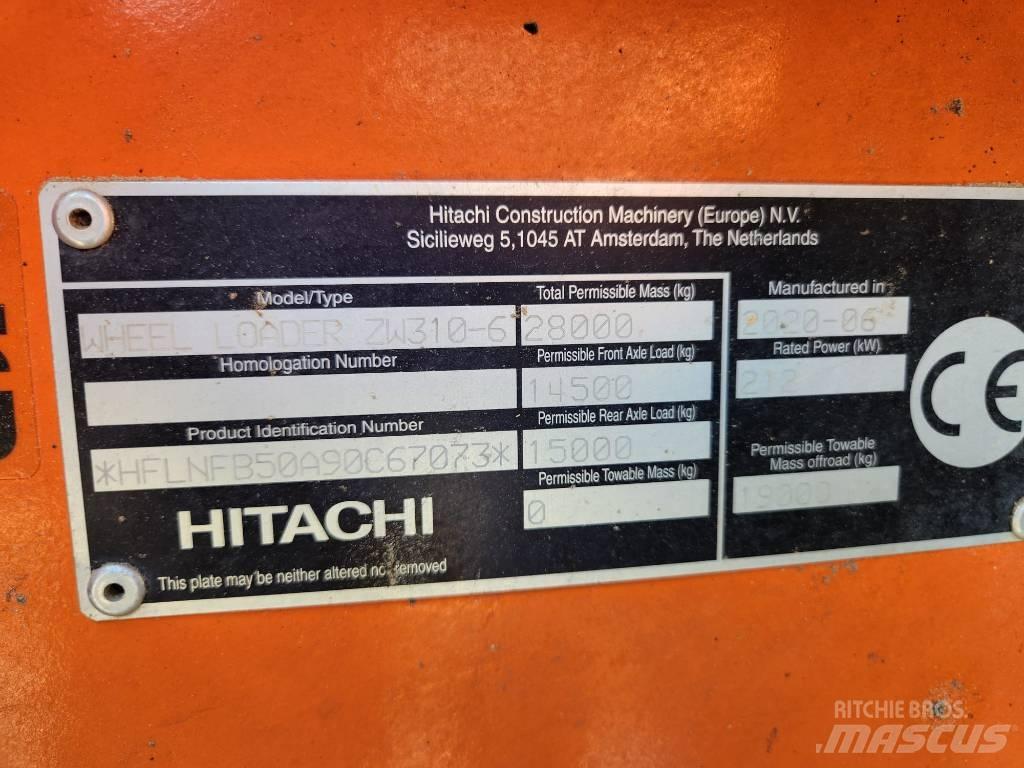 Hitachi ZW310-6 Ładowarki kołowe