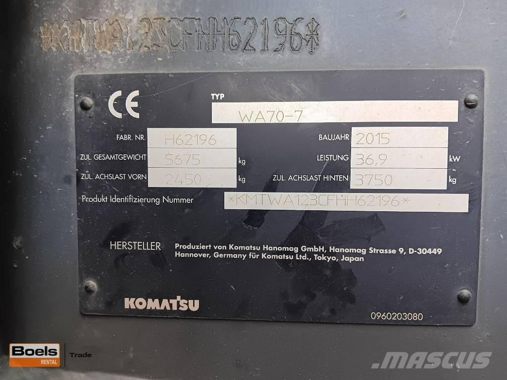 Komatsu WA 70-7 Ładowarki kołowe
