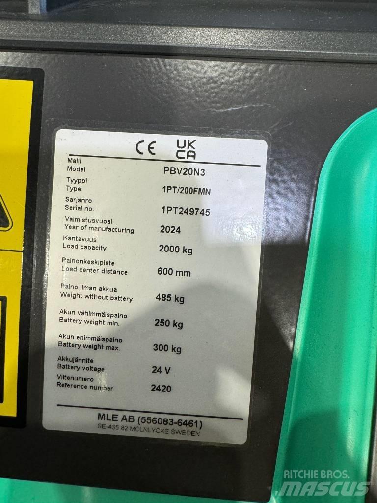 Mitsubishi PBV20N2 Wózki widłowe unoszące z platformą dla operatora