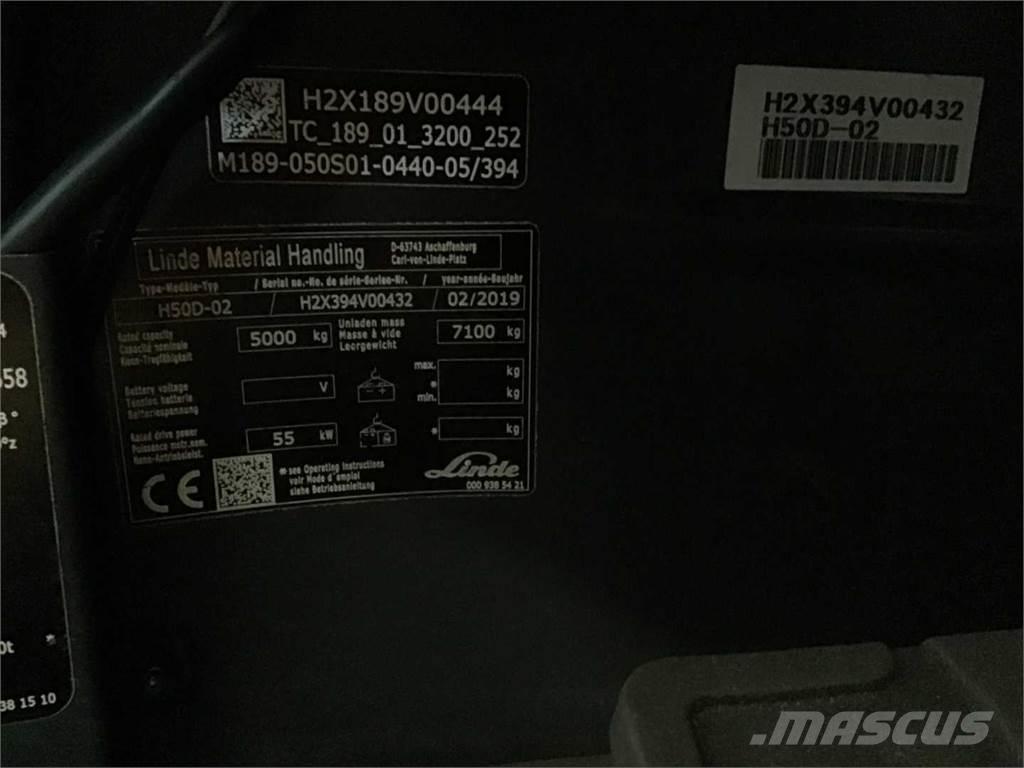 Linde H50D Wózki Diesla