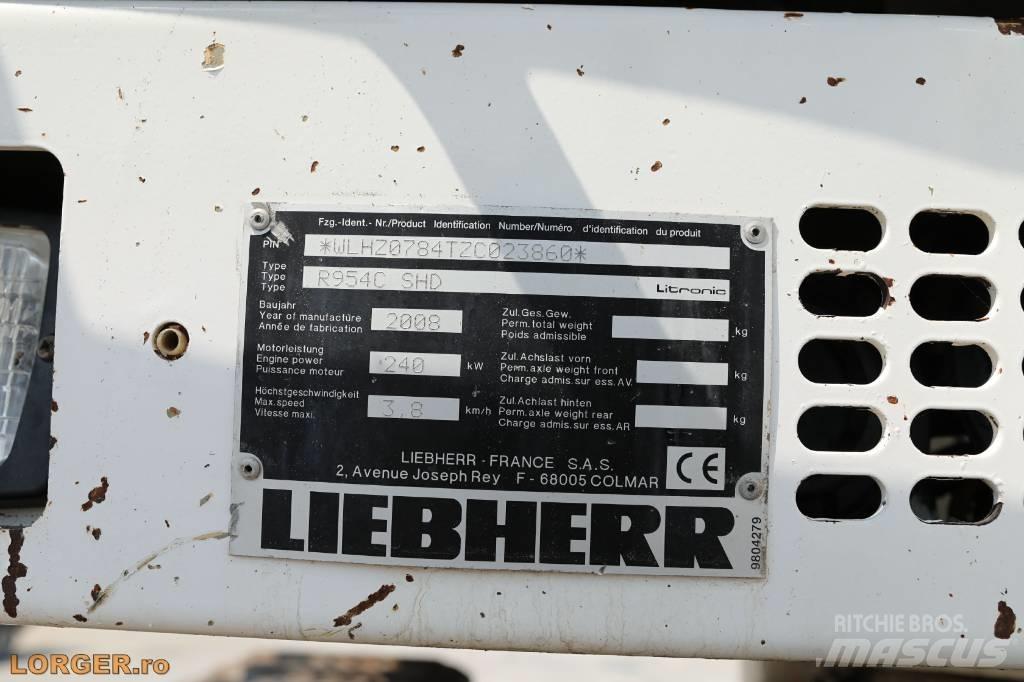 Liebherr R954 C SHD Koparki gąsienicowe