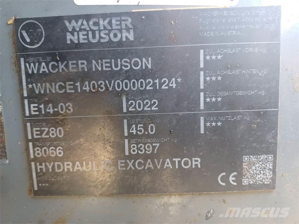 Wacker Neuson EZ80 Koparki gąsienicowe