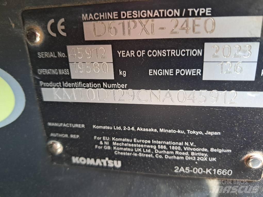 Komatsu D61PXI-24E0 Spycharki gąsienicowe