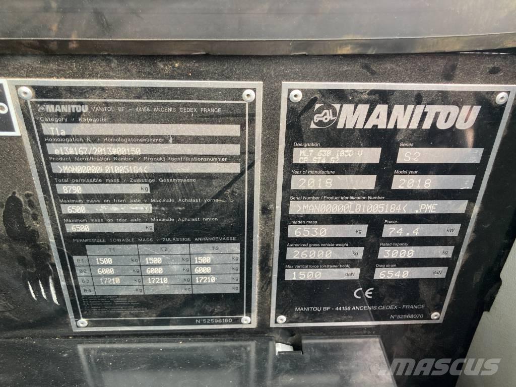 Manitou MLT 630-105 Ładowarki teleskopowe