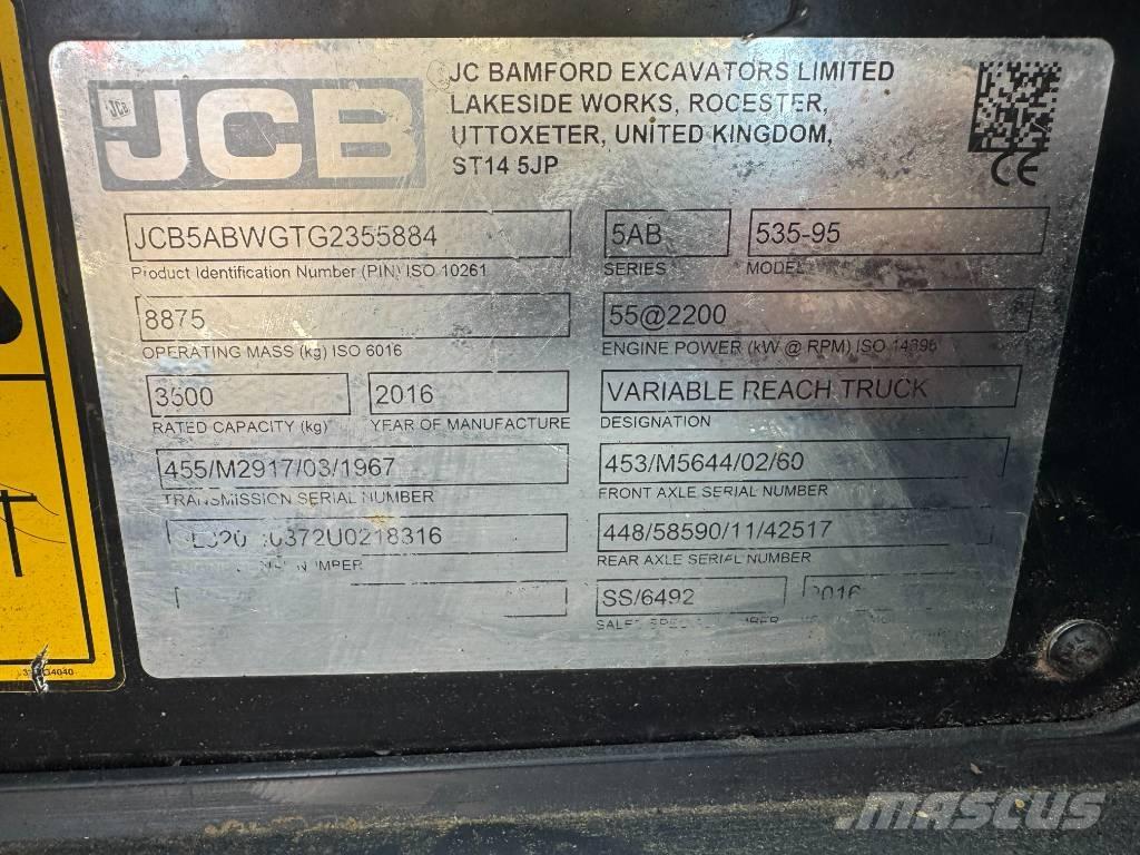 JCB 535-95 T4 Ładowarki teleskopowe