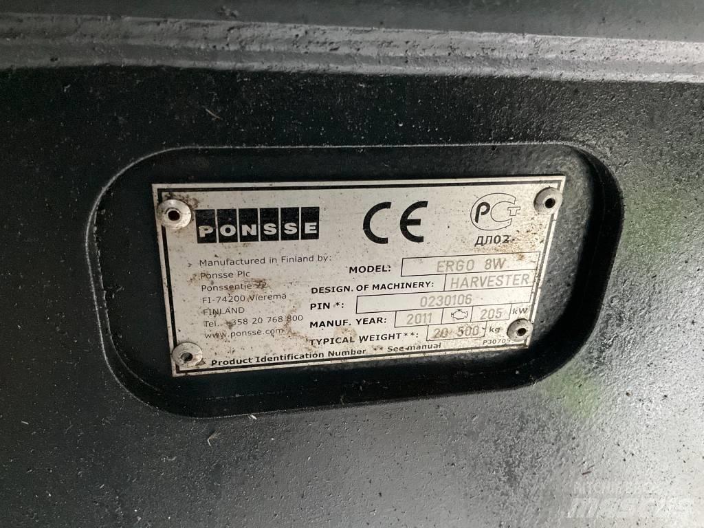 Ponsse ERGO 8W Harwestery