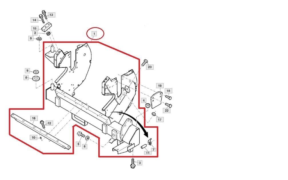 John Deere AXE10820 Osprzęt do słomy