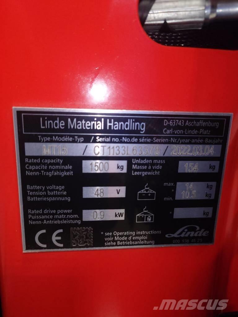 Linde MT15/1133 Wózki widłowe unoszące