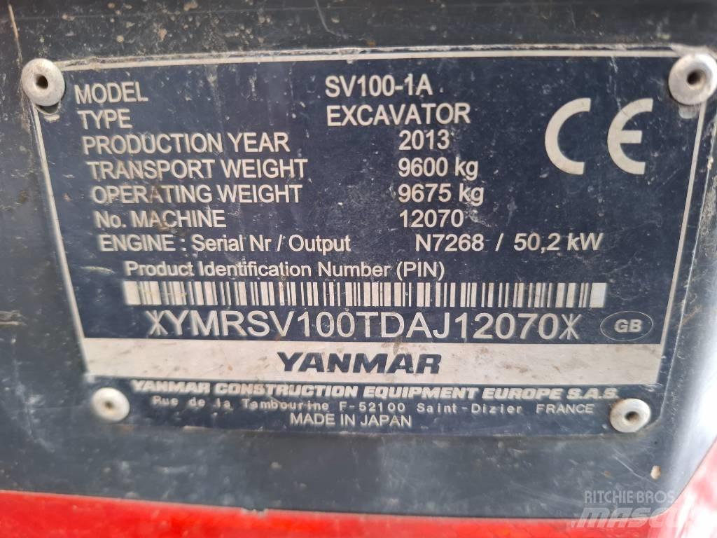 Yanmar SV100-1A Midikoparki  7t - 12t