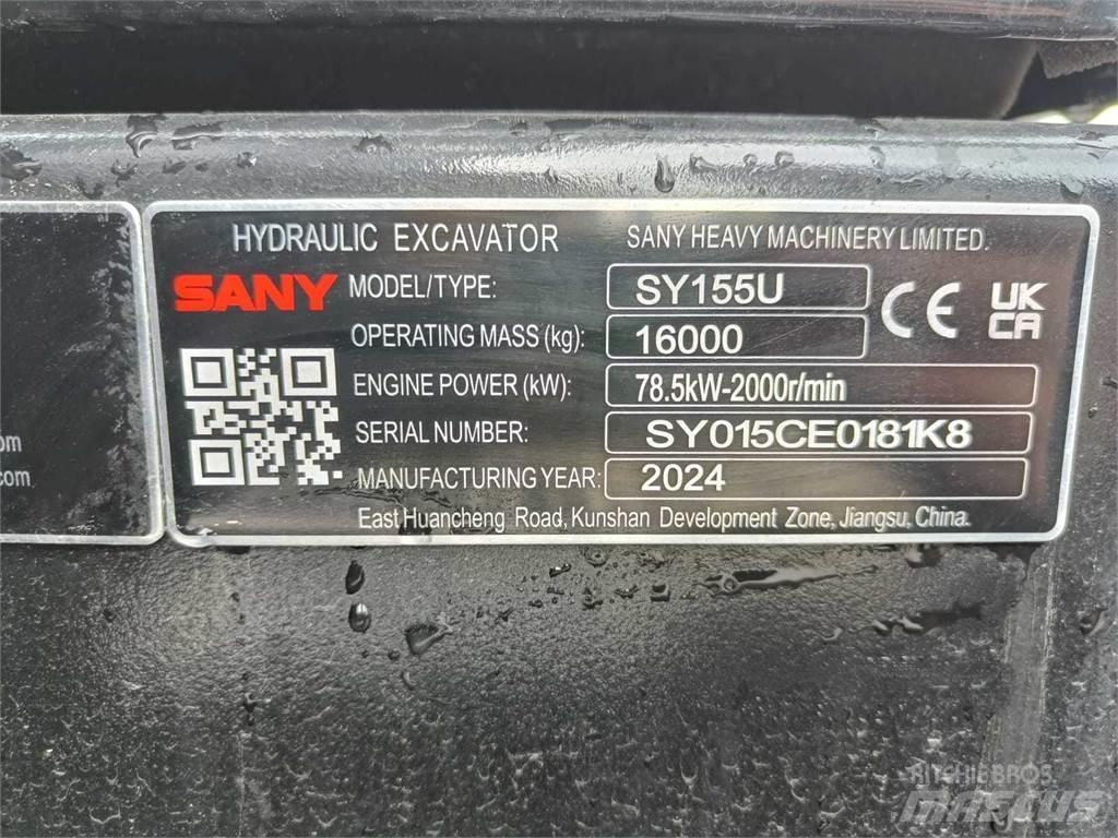 Sany SY155U Koparki gąsienicowe