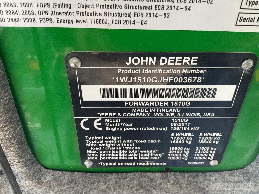 John Deere 1510G Forwardery