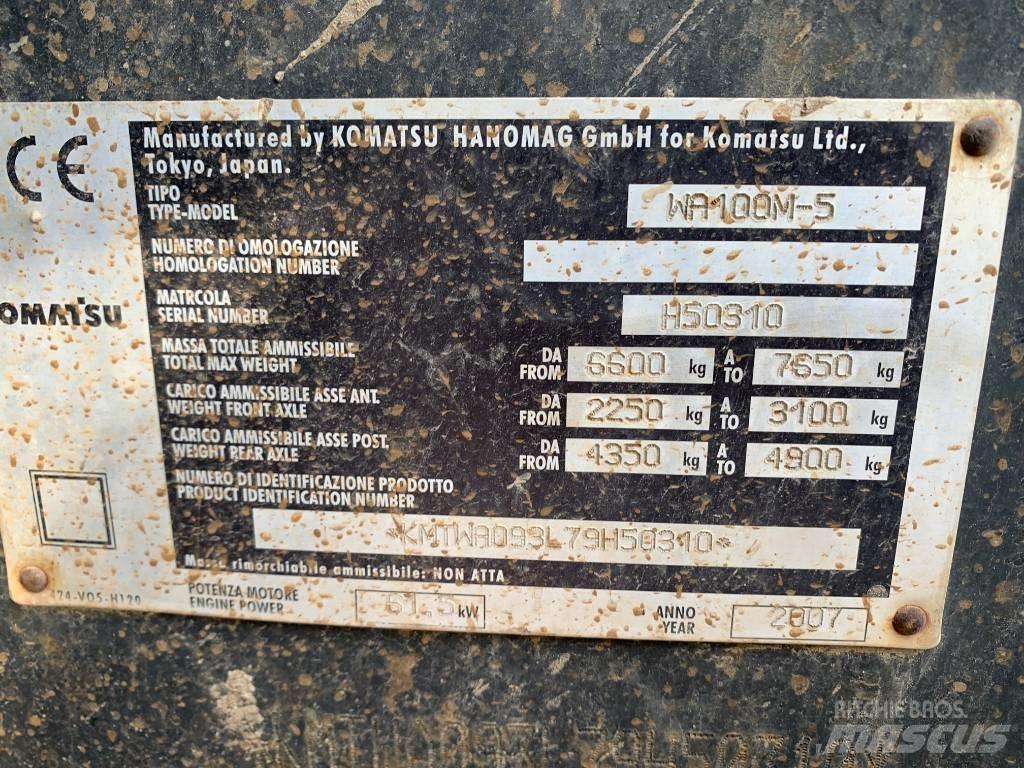 Komatsu WA 100 M-5 Ładowarki kołowe