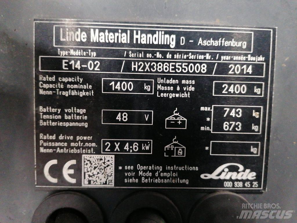 Linde E14-02 Wózki elektryczne